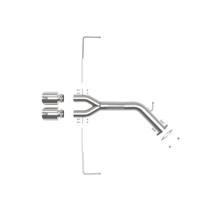 aFe Takeda 3in to 2.5in SS Axle-Back Exhaust | Hyundai Veloster 19-20 (49-37012-P)
