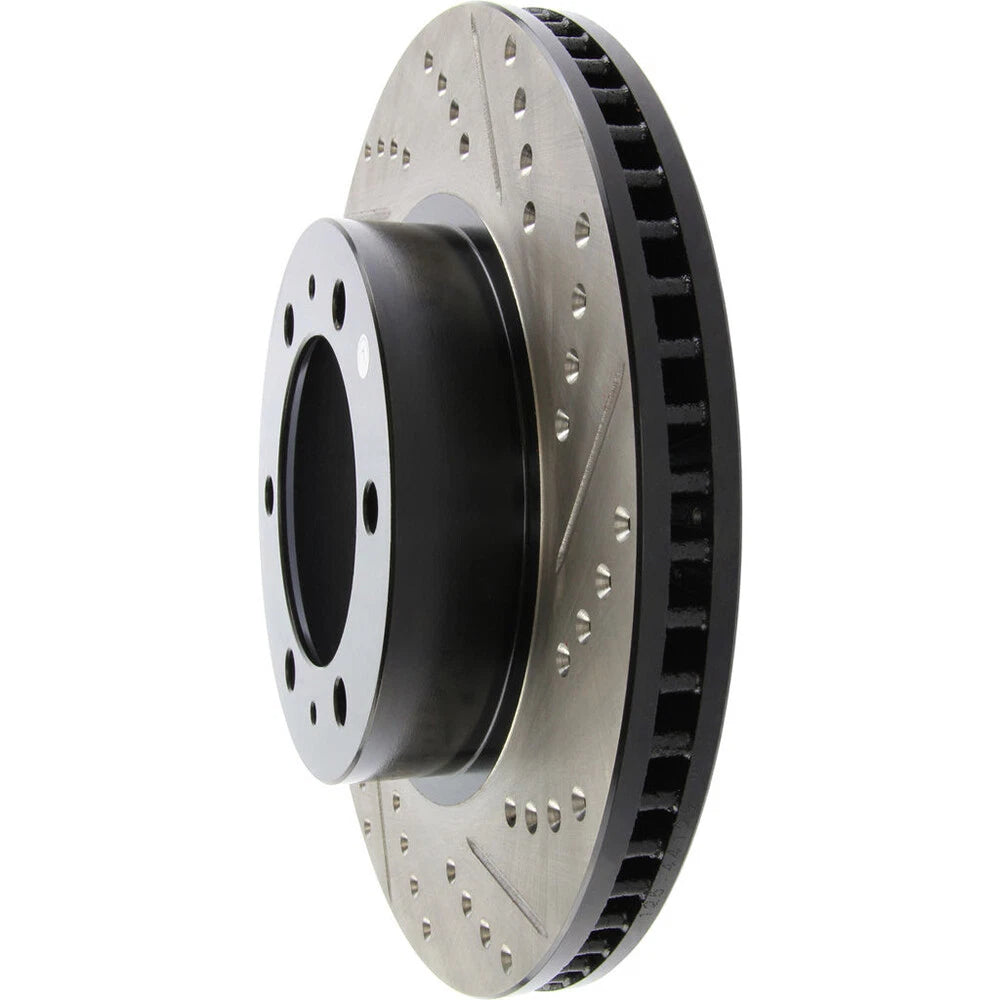 StopTech 127.44129L Front Left Drilled Disc Brake Rotor for 05-19 Toyota Tacoma