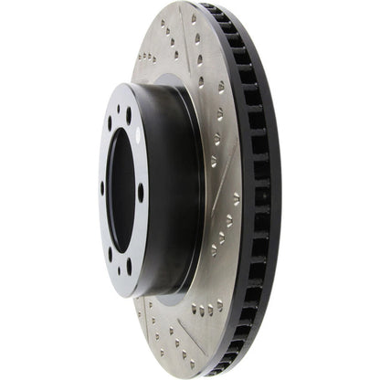 StopTech 127.44129L Front Left Drilled Disc Brake Rotor for 05-19 Toyota Tacoma