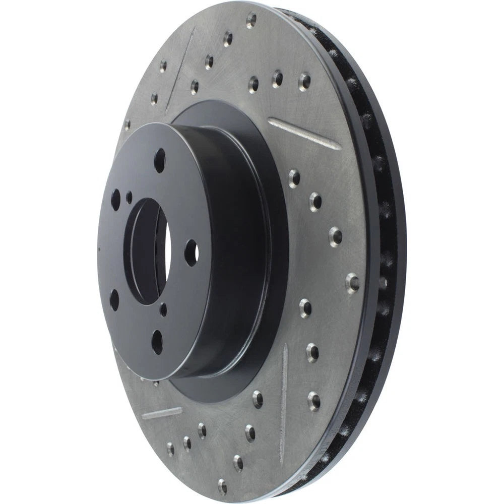 StopTech 127.47012R Front Right Drilled Brake Rotor for 1998-2016 Subaru Impreza