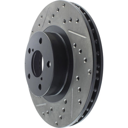 StopTech 127.47012R Front Right Drilled Brake Rotor for 1998-2016 Subaru Impreza