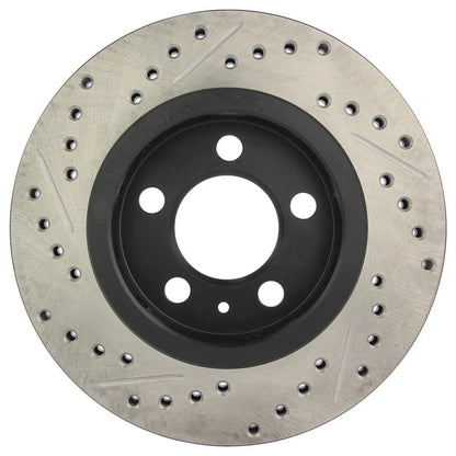StopTech 127.33069L Rear Left Drilled Brake Rotor for 00-06 Audi TT / 02-06 Golf