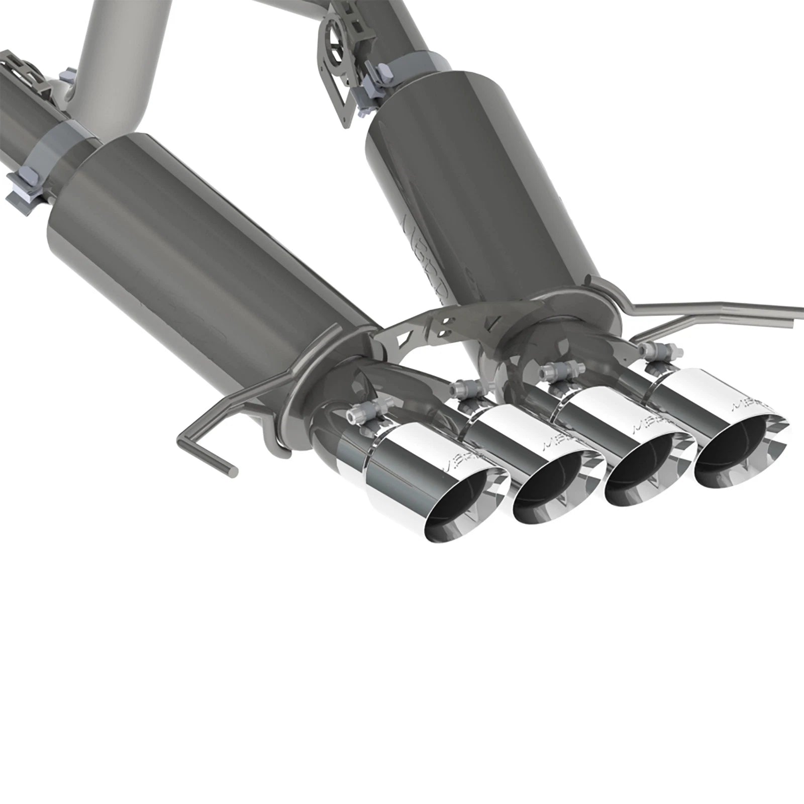 MBRP Stainless Steel 3" Axle-Back w/ Quad Tips | 2014 - 2019 Chevrolet Corvette (S7030)