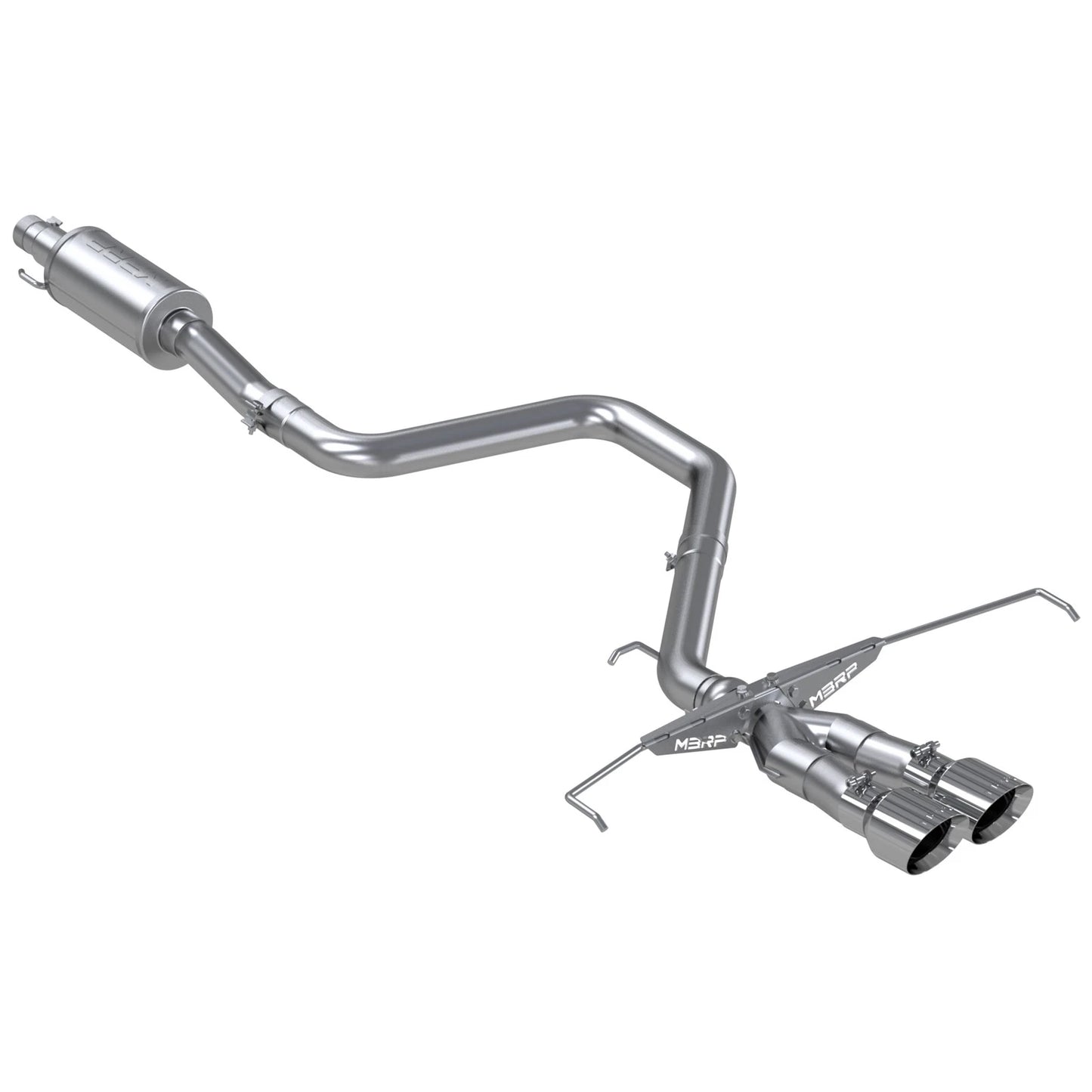 MBRP Aluminized Cat-Back Dual Split Exhaust | 2019-2021 Hyundai Veloster 1.6L (S4705AL)