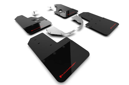 Rally Armor 21-25 Ford Bronco (Steel Bmpr + RR - NO Rptr/Sprt) Blk Mud Flap w/Red Logo
