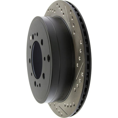 StopTech 127.44157L Rear Left Drilled Disc Brake Rotor for 2007-19 Toyota Tundra
