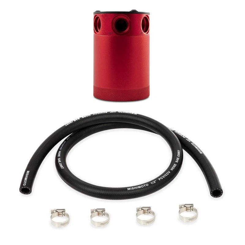 Mishimoto Mishimoto Compact Baffled Oil Catch Can (MMBCC-CBTHR-RD)