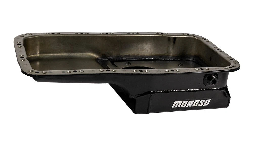 Moroso Acura/Honda 1.6L B16A3 Road Race Baffled Wet Sump 5.5qt 6in Steel Oil Pan
