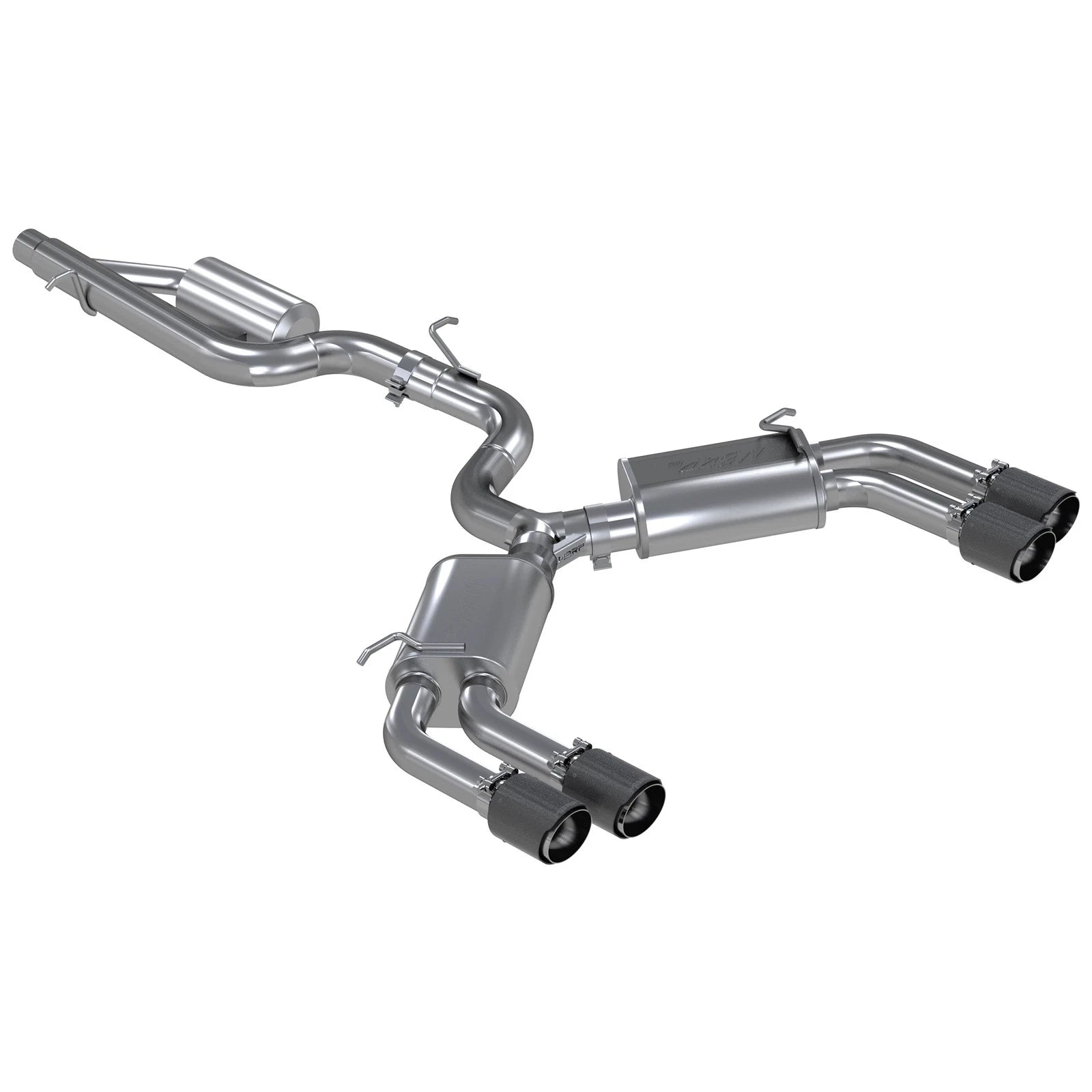 MBRP 3-In Armor Pro Street Profile Quad Rear Exit Cat-Back | Audi S3 (S46013CF)