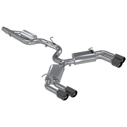 MBRP 3-In Armor Pro Street Profile Quad Rear Exit Cat-Back | Audi S3 (S46013CF)