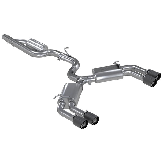MBRP 3-In Armor Pro Street Profile Quad Rear Exit Cat-Back | Audi S3 (S46013CF)