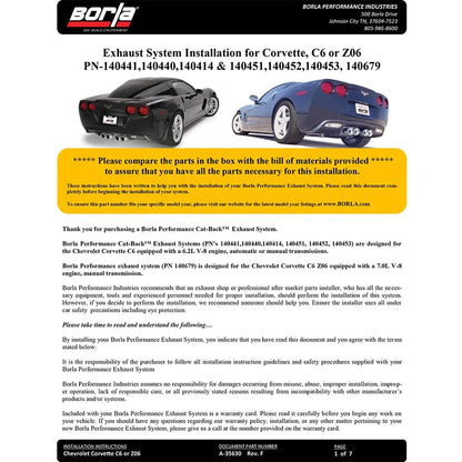 Borla Cat-Back Exhaust System - ATAK | Multiple Fitments (140453)