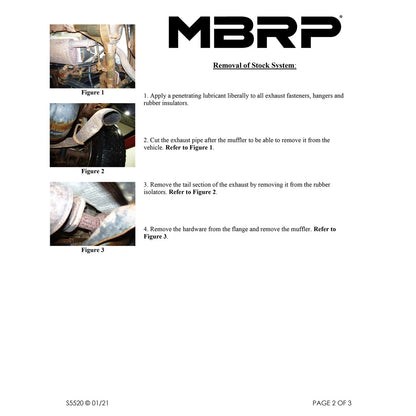 MBRP 2.5in. D&S Cat-Back Single Rear Exhaust | Jeep Wrangler TJ 04-06 4.0L I6 (S5520409)