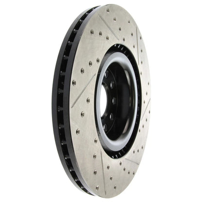 StopTech 127.33112R Front Right Drilled Brake Rotor for 08-13 Audi S3 / 09-11 CC