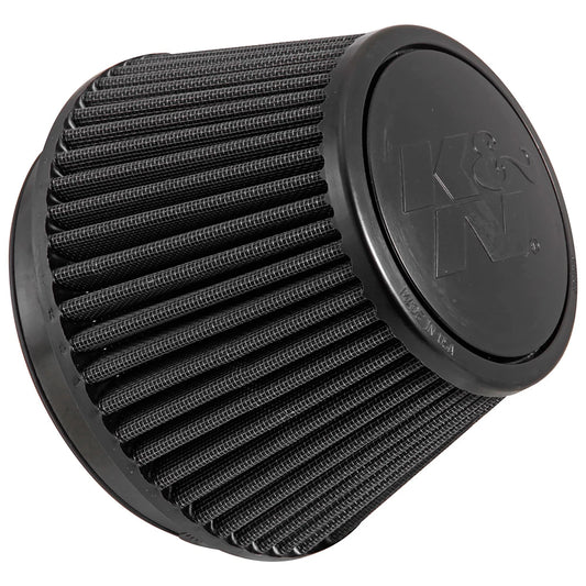 K&N RU-3106HBK Universal Round Tapered High Flow Washable Air Filter for Intake