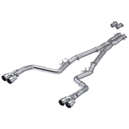 MBRP Race Series 3in Cat-Back D&S Exhaust w/ Quad Tips | Dodge Challenger 16+ (S7114AL)