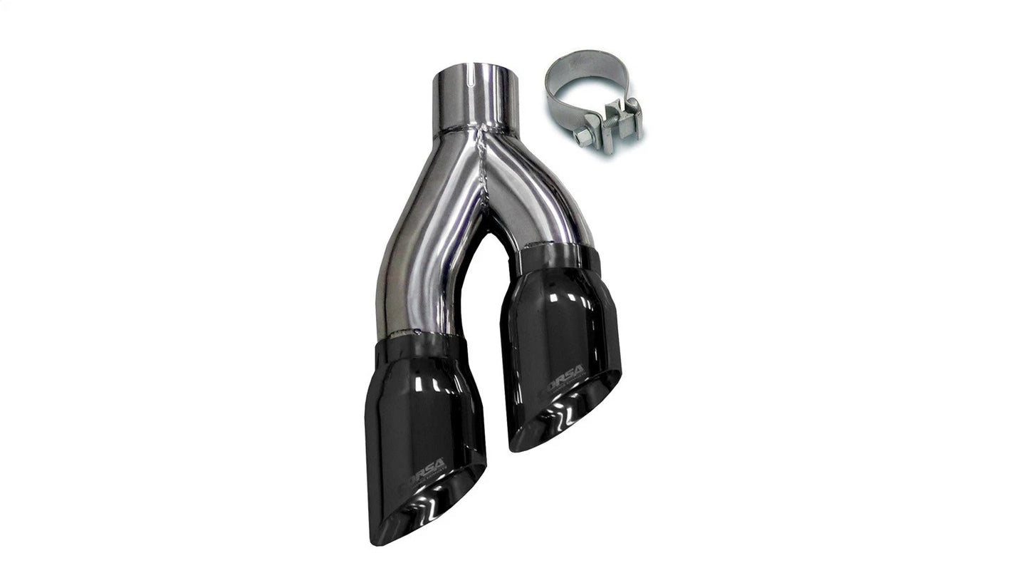 CORSA Replacement, Universal / 4.0 in Twin Side Swept Tip Kit | Truck & SUV CORSA Systems (14031)