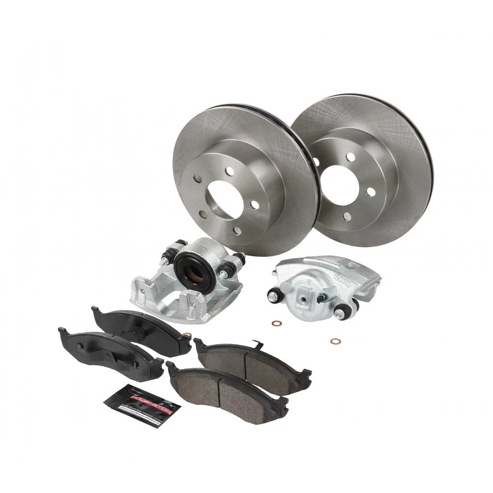 PowerStop Front Brake Kit with Calipers | 1990–1999 Jeep Cherokee (KCOE2119)