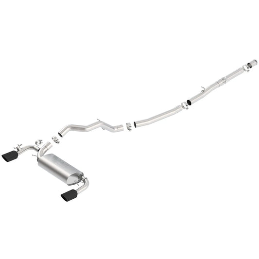 Borla ATAK Catback Exhaust | Ford Focus RS (16-18) 2.3L MT AWD w/ Black Chrome Tip (140730BC)