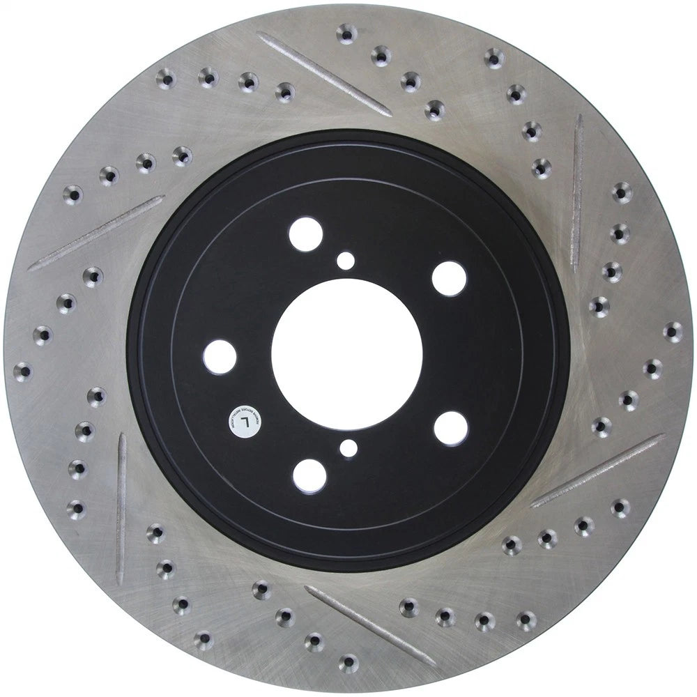 StopTech 127.47021L Front Left Drilled Brake Rotor for 2009-2018 Subaru Forester
