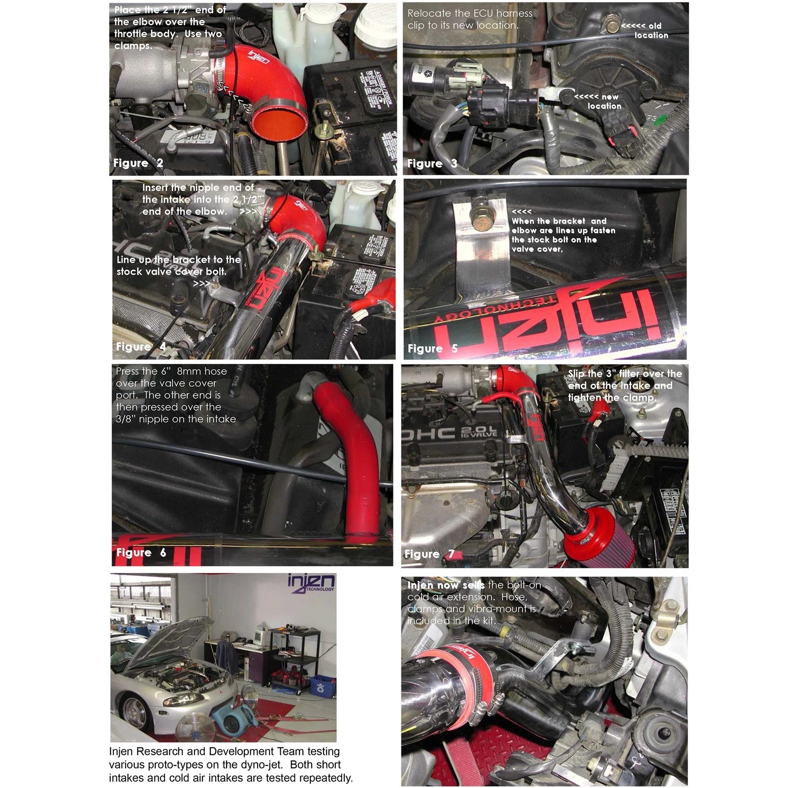 Injen Short Ram Cold Air Intake System | 1995 - 1999 Mitsubishi Eclipse (IS1880BLK)