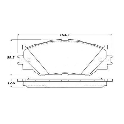 Stoptech Street Touring Brake Pads | 2006-2010 Lexus IS250 (308.1178)