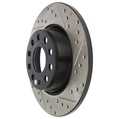 StopTech Slotted & Drilled Brake Rotor - RL | 2010-2014 Volkswagen Golf GTI (127.33099L)