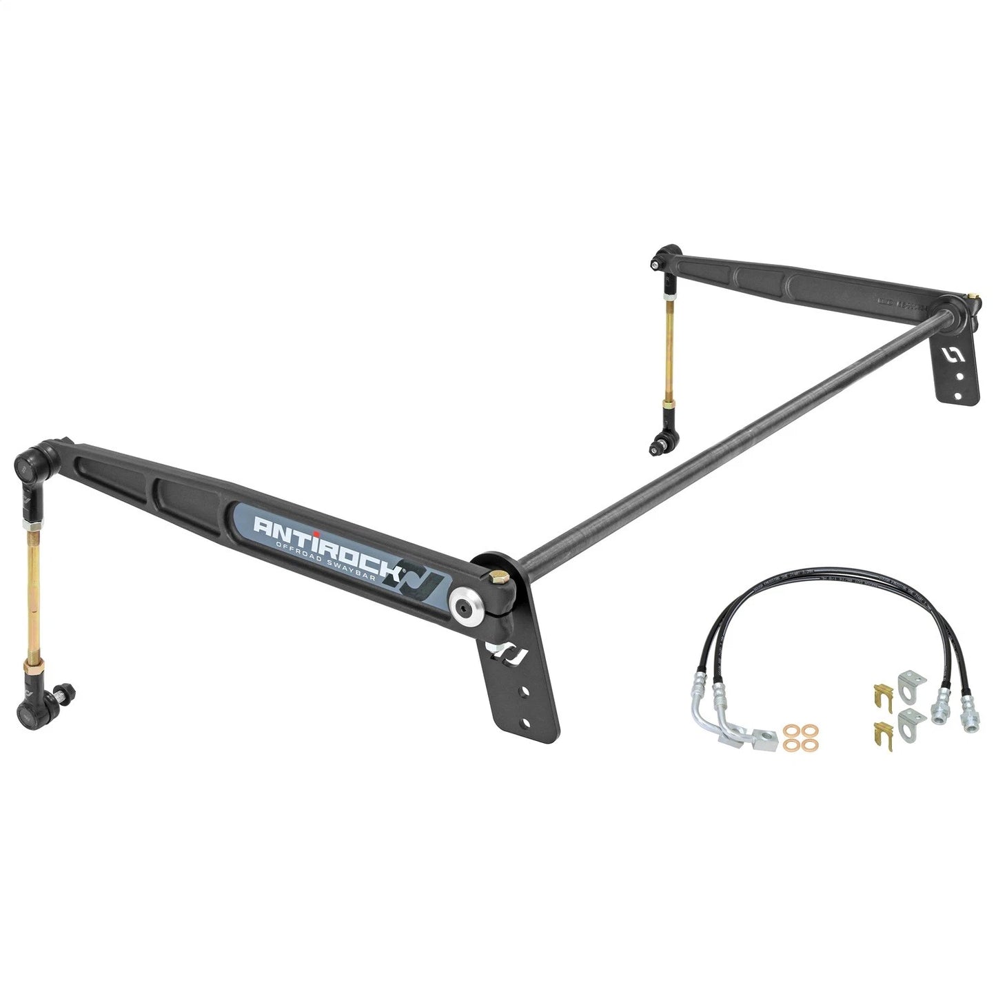 RockJock JK 4D Antirock Sway Bar Kit Rear Bolt-On Forged Arms