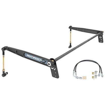 RockJock JK 4D Antirock Sway Bar Kit Rear Bolt-On Forged Arms