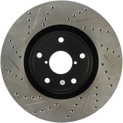 Stoptech Slotted And Drilled Brake Rotor | 2005-2010 Subaru WRX STI (127.47022L)
