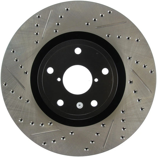 Stoptech Slotted And Drilled Brake Rotor | 2005-2010 Subaru WRX STI (127.47022L)