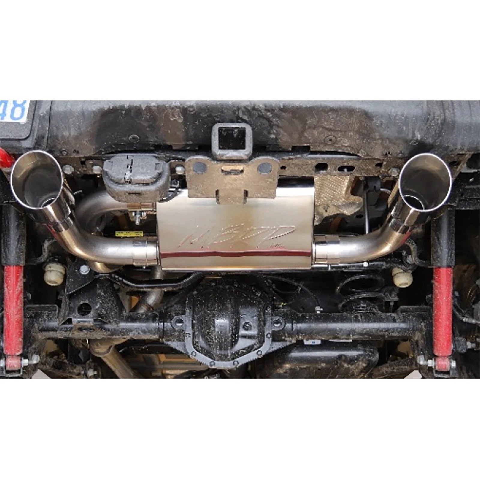 MBRP 2.5in. Dual Rear Exit Axle-Back AL Exhaust System | Jeep Wrangler (JL) 3.6L V6 (18+) (S5529AL)