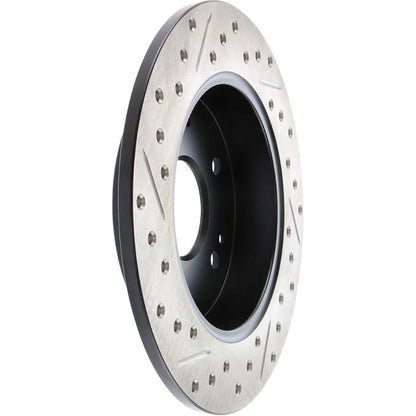 Stoptech Slotted And Drilled Rear Brake Rotor | 2006-2009 Honda Civic Ex/Si (127.40040L)