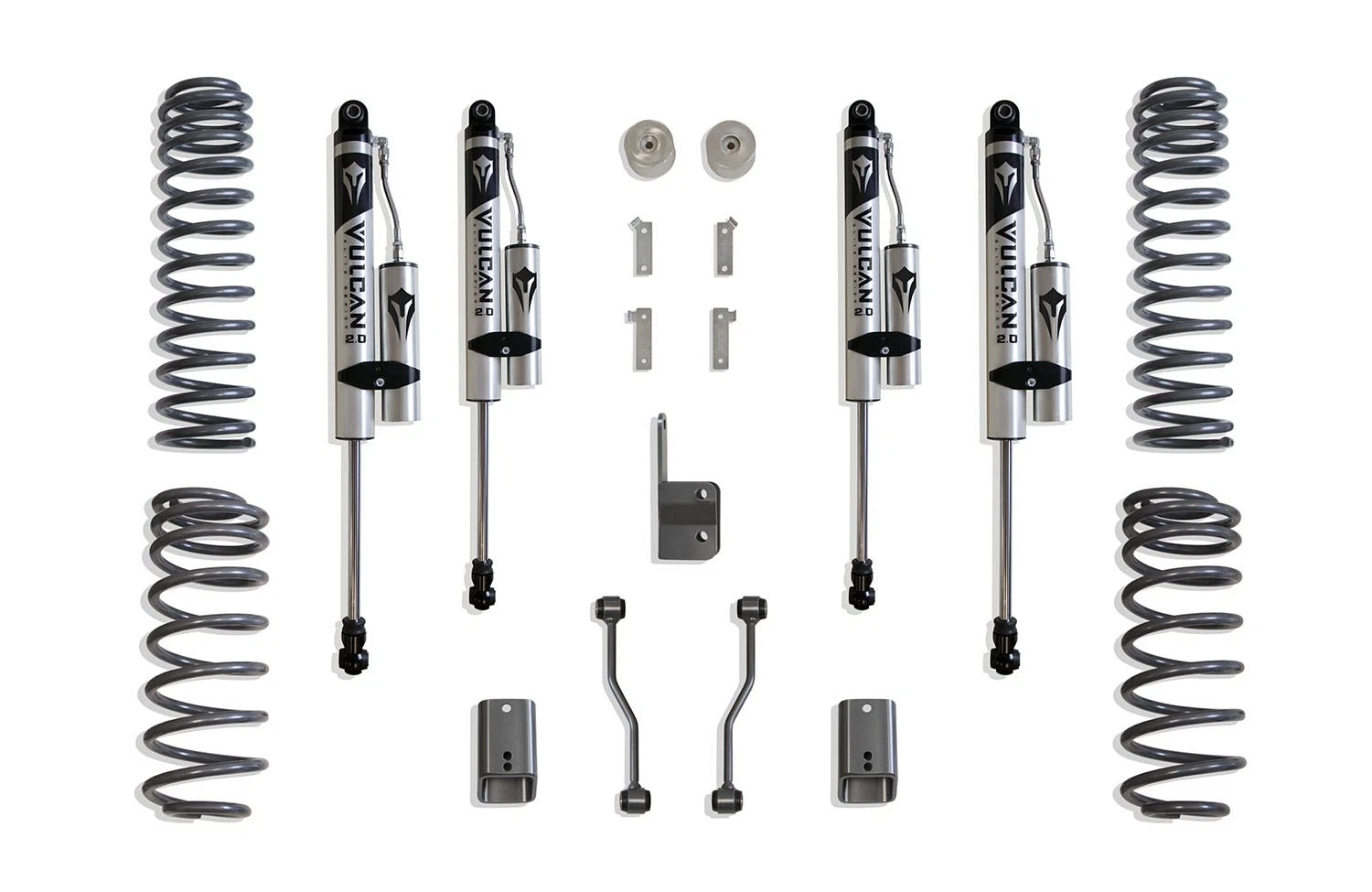 MaxTrac 949832VR 2.5-3" Vulcan Reservoir Shocks for 2018-2024 Jeep Wrangler JL
