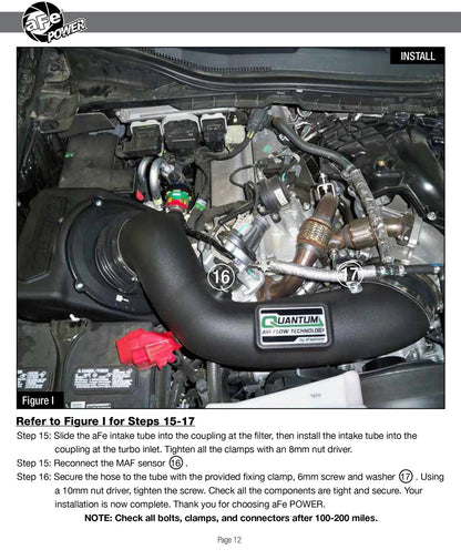 aFe Quantum Pro DRY S Cold Air Intake | Ford PowerStroke V8 6.7L (17-18) (53-10004D)