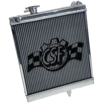 CSF High-Performance All-Aluminum Half Radiator - Silver | Evo 7/8/9