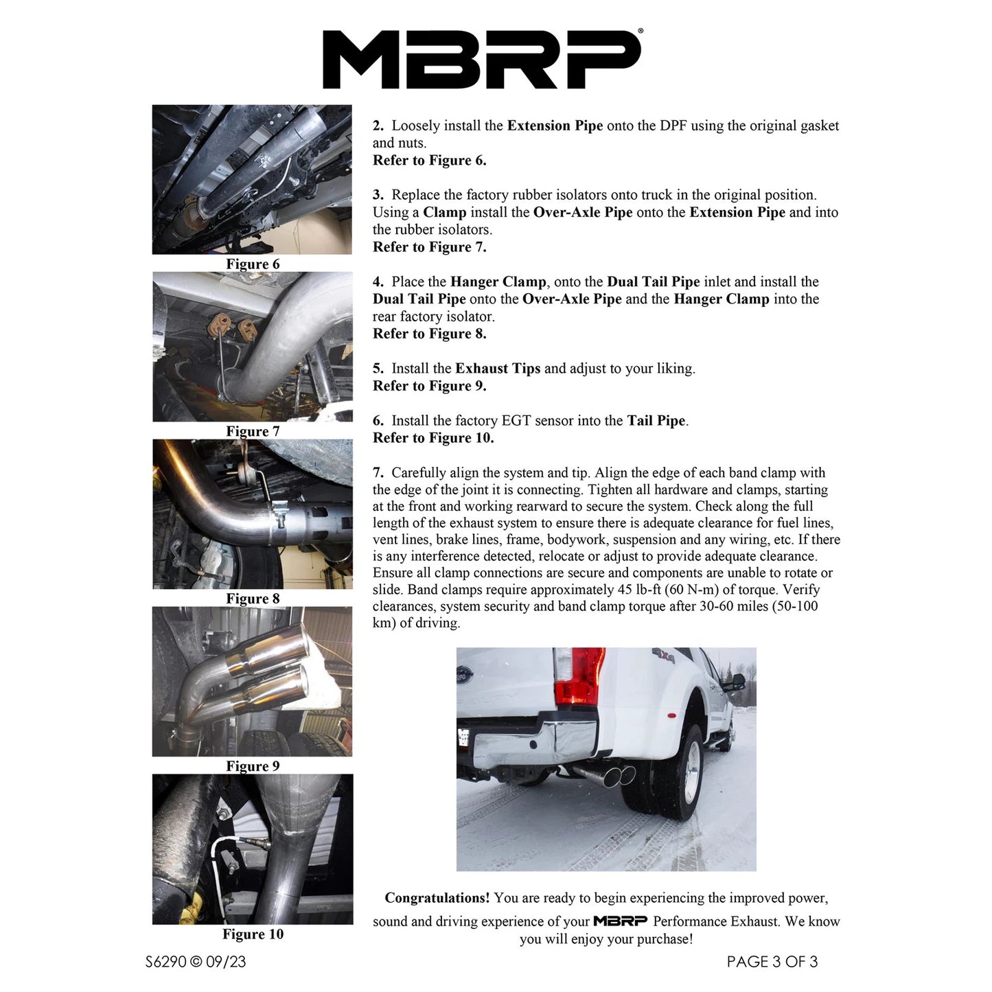 MBRP HD 6.4L Filter Back Dual Exhaust | Ford F-250/350/450 (S6290AL)
