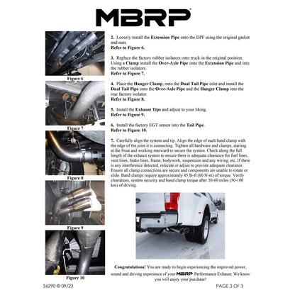 MBRP HD 6.4L Filter Back Dual Exhaust | Ford F-250/350/450 (S6290AL)