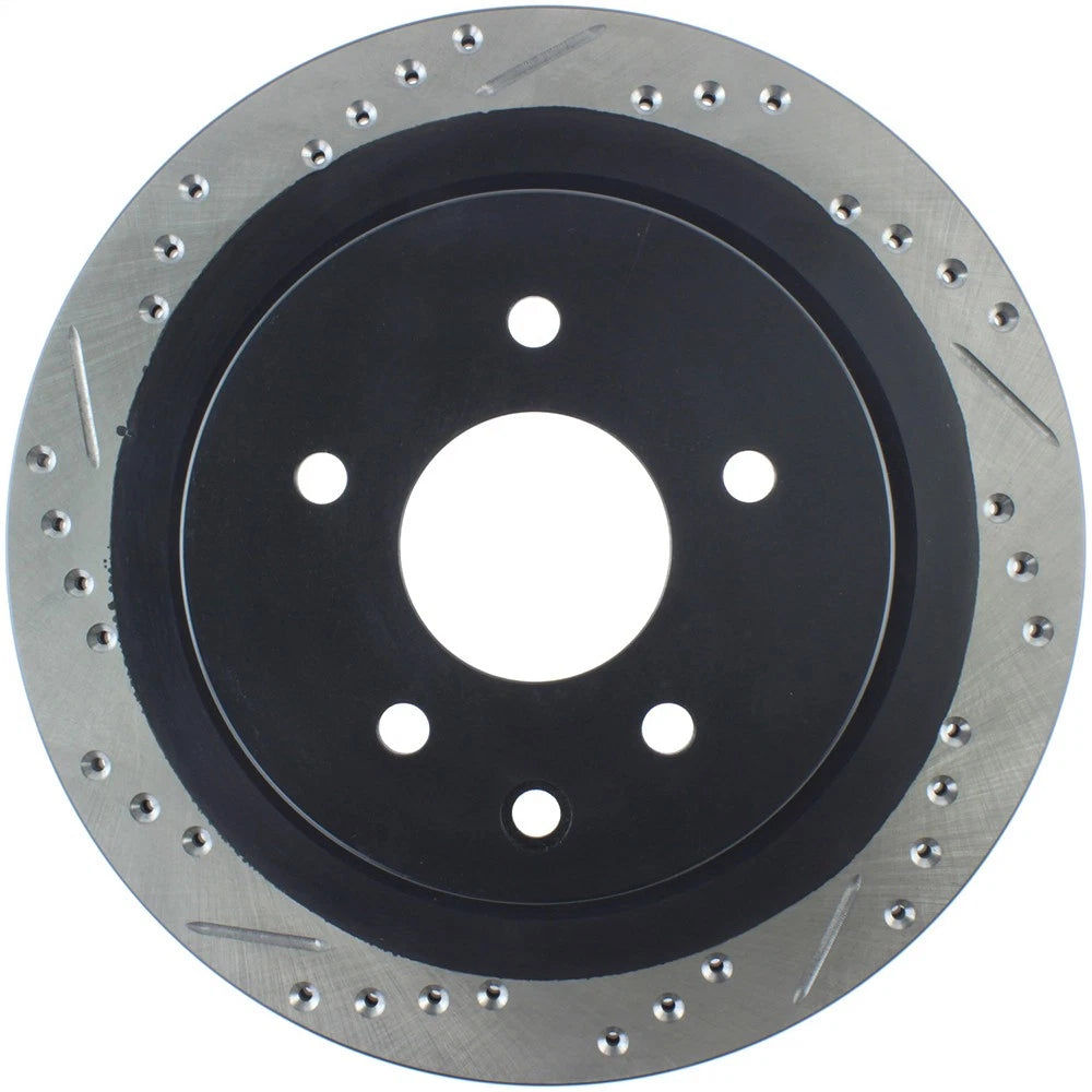StopTech 127.42088R Rear Right Drilled Brake Rotor for 09-19 370Z / 09-18 Maxima
