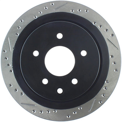 StopTech 127.42088R Rear Right Drilled Brake Rotor for 09-19 370Z / 09-18 Maxima
