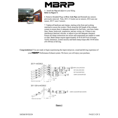 MBRP Armor Lite 5in Filter Back Alu Exhaust | Chevy/GMC 15-19 2500/3500 HD (S60360AL)