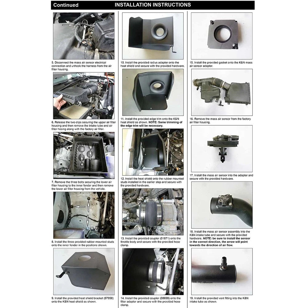K&N Performance Air Intake System | Toyota Tacoma 3.5L V6 (16-23) (30-9039)