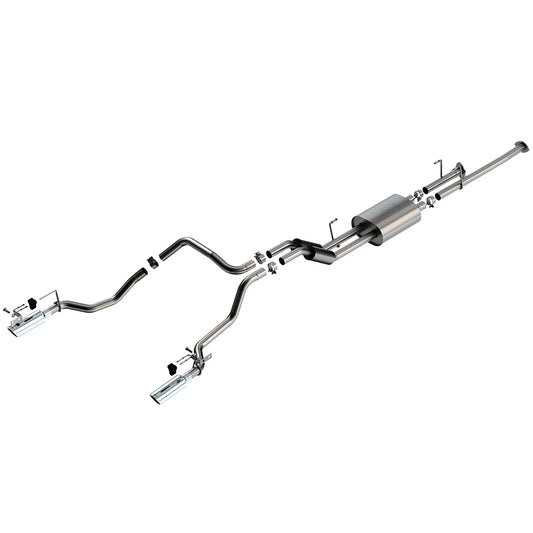 Borla 141027 S-Type Stainless Cat Back Exhaust System for 14-21 Tundra 4.6L 5.7L