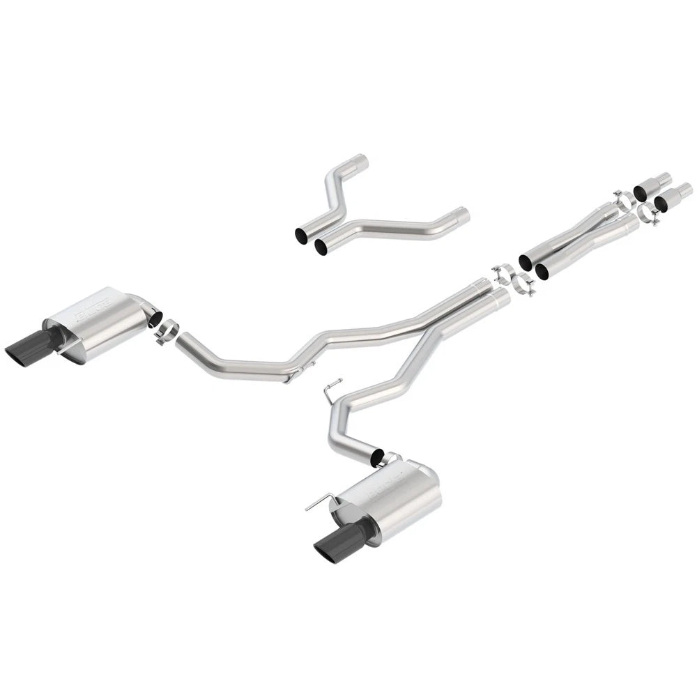 Borla Cat-Back Exhaust System - S-Type | 2015-2017 Ford Mustang Coupe 5.0L (140629)