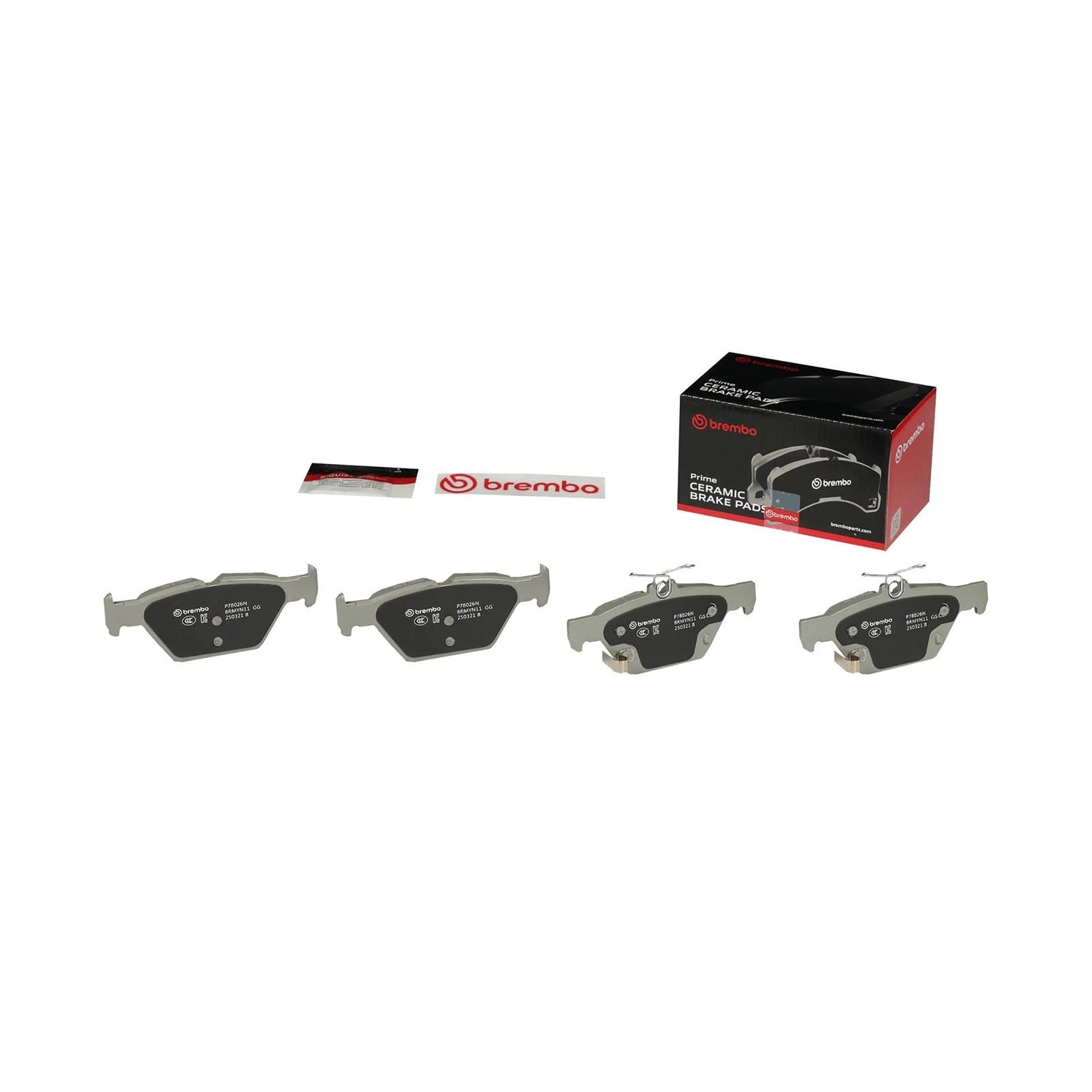 Brembo Premium OE Ceramic Rear Brake Pads | Subaru WRX (16-20) / Legacy/Outback/2019 Crosstrek (15-19) (P78026N)