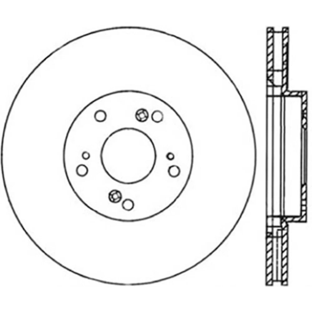 Stoptech D&S 300mm Vented Cast Iron Rotor | Acura RSX Type-S/Honda Civic Si (127.40057L)