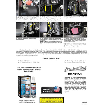 Airaid 402-260 Performance Cold Air Intake System for 13-15 Explorer 3.5L Turbo