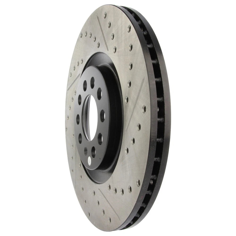 StopTech 127.33062L Front Left Drilled Brake Rotor for 00-03 S3 / 99-07 Audi TT