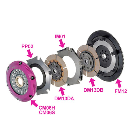 Exedy Twin Replacement Clutch Disc Components | 2003-2006 Mitsubishi Evo 8/9