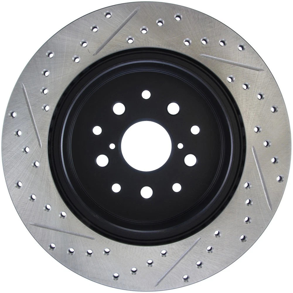 StopTech 127.44105L Rear Left Drilled Slotted Disc Brake Rotor for 1993-98 Supra